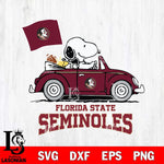 Florida State Seminoles Snoopy Sport 5 Svg Eps Dxf Png File, Digital Download