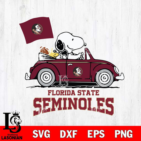 Florida State Seminoles Snoopy Sport 5 Svg Eps Dxf Png File, Digital Download