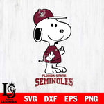 Florida State Seminoles Snoopy Sport 8 Svg Eps Dxf Png File, Digital Download