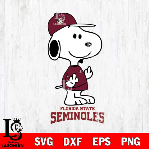 Florida State Seminoles Snoopy Sport 8 Svg Eps Dxf Png File, Digital Download