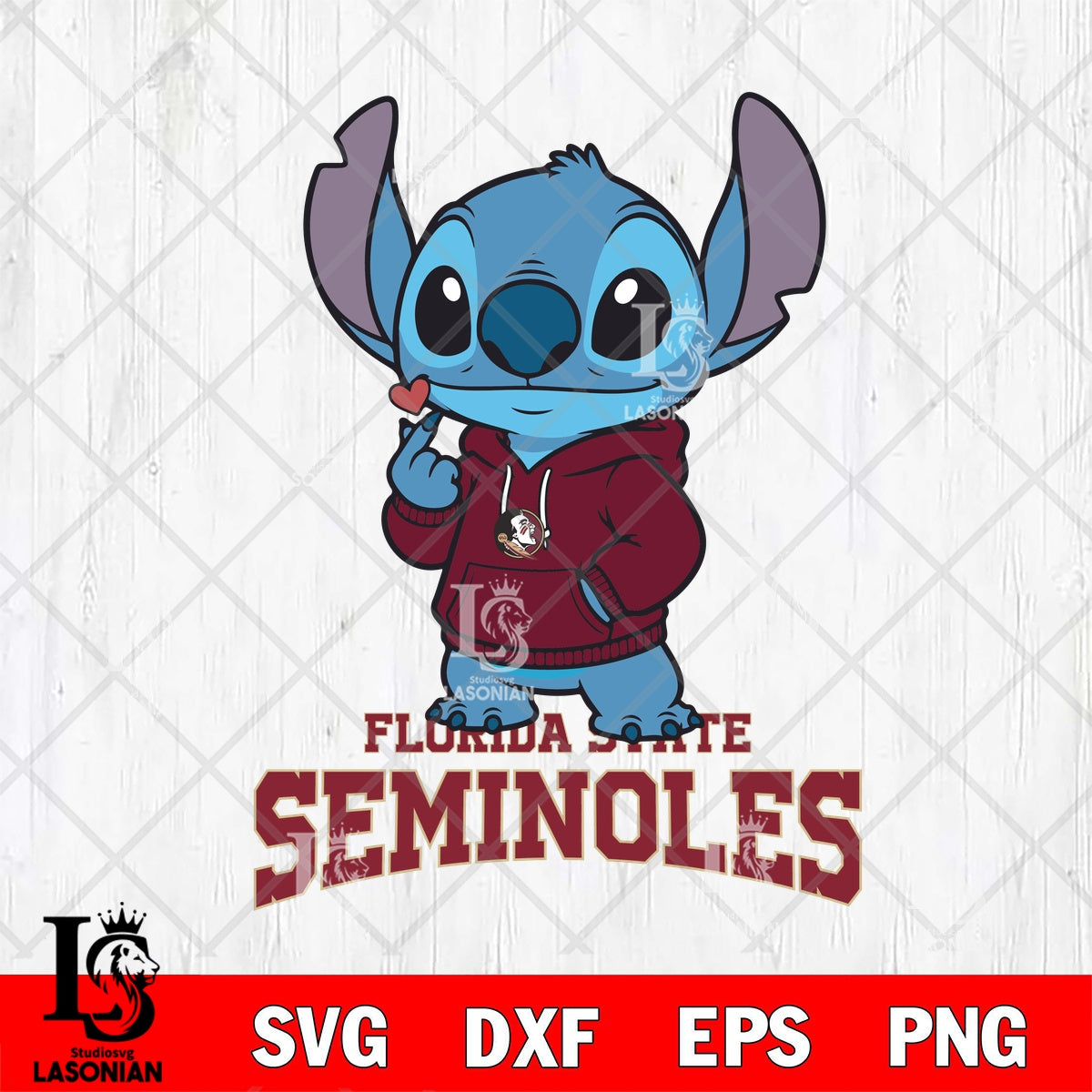 Florida State Seminoles Stitch finger heart File cut , Football Criucut ...