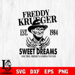 Freddy Krueger EST 1984 SVG DXF EPS PNG FILE, Halloween File Cut, Digital Download,Instant Download, Silhouette,Horror Cricut