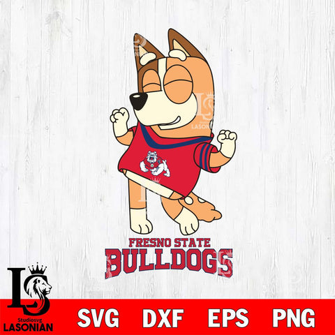 Fresno State Bulldogs Chilli Dance Sport Svg Eps Dxf Png File, Digital Download, Instant Download