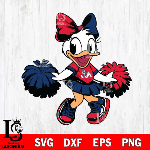 Fresno State Bulldogs Daisy Duck Cheerleader Svg Eps Dxf Png File, NCAA svg, Digital Download, Instant Download