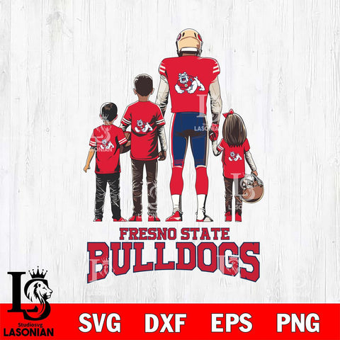 Fresno State Bulldogs Father Football SVG DXF EPS PNG FILE,NCAA SVG, Father day Digital Download,Instant Download, Silhouette