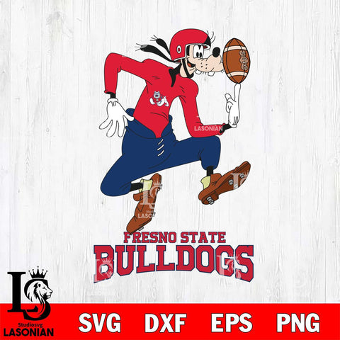 Fresno State Bulldogs Goofy Circus Football SVG DXF EPS PNG FILE,NCAA svg ,Football Digital Download,Instant Download, Silhouette