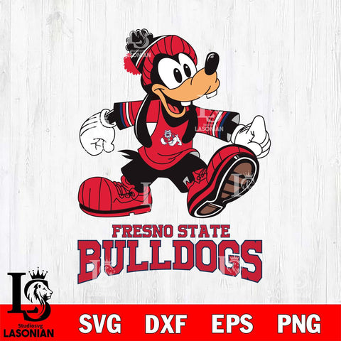 Fresno State Bulldogs Goofy Cool Sport SVG DXF EPS PNG FILE,NCAA svg ,Football Digital Download,Instant Download, Silhouette