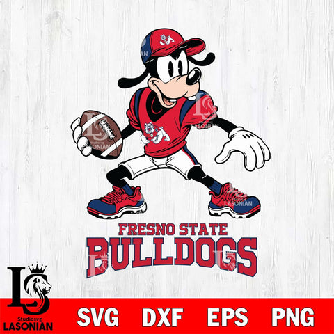 Fresno State Bulldogs Goofy Disney, Svg Eps Dxf Png File, Digital Download