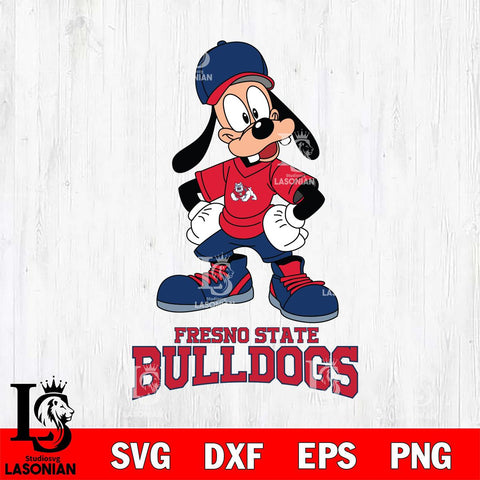 Fresno State Bulldogs Goofy Sport SVG DXF EPS PNG FILE,NCAA svg ,Football Digital Download,Instant Download, Silhouette