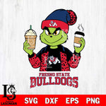 Fresno State Bulldogs Grinch 2 coffee Svg Eps Dxf Png File, Digital Download, Instant Download
