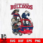Fresno State Bulldogs Jason Voorhees Horror 10 Svg Eps Dxf Png File, NCAA svg, Digital Download, Instant Download