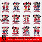 Fresno State Bulldogs Mickey Minnie Mouse NCAA Bundle 12 Svg Eps Dxf Png File, Bundle NCAA svg , File Cut , Digital Download , Instant Download, Cut Svg Files