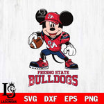 Fresno State Bulldogs Mikey Mouse Disney, Svg Eps Dxf Png File, Digital Download