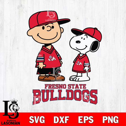 Fresno State Bulldogs Peanuts Snoopy Football SVG DXF EPS PNG FILE,Snoopy File Cut, NCAA Digital Download,Instant Download,Christmas Silhouette