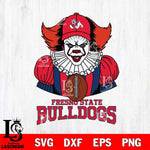 Fresno State Bulldogs Pennywise Horror Sport 9 Svg Eps Dxf Png File, Digital Download
