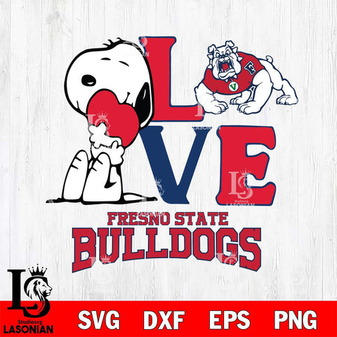 Fresno State Bulldogs Snoopy Sport 10 Svg Eps Dxf Png File, Digital Download