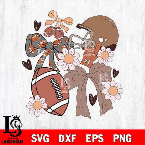 Game Day Football Coquette SVG DXF EPS PNG FILE,Halloween File Cut,Disney Digital Download,Instant Download, Silhouette