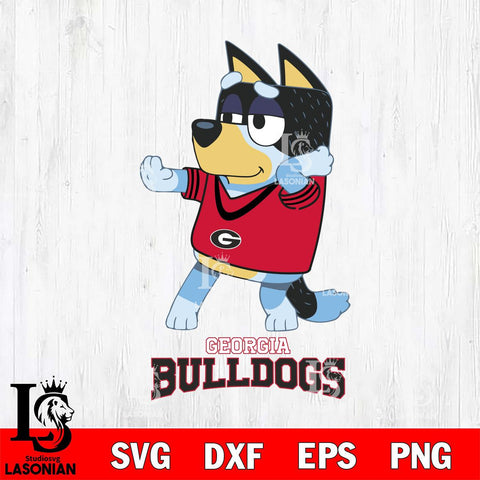 Georgia Bulldogs Bluey Dad Dance Svg Eps Dxf Png File, Digital Download, Instant Download