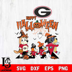 Georgia Bulldogs Bluey Halloween Family Svg Eps Dxf Png File, Digital Download, Instant Download
