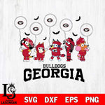 Georgia Bulldogs Bluey Halloween Spooky Svg Eps Dxf Png File, Digital Download, Instant Download