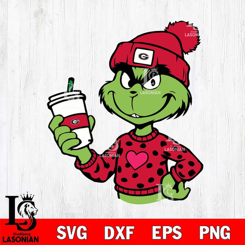 Georgia Bulldogs Boujee Grinch 11 Svg Eps Dxf Png File, Digital Download, Instant Download