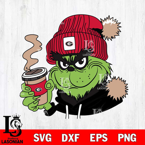 Georgia Bulldogs Boujee Grinch 4 Svg Eps Dxf Png File, Digital Download, Instant Download
