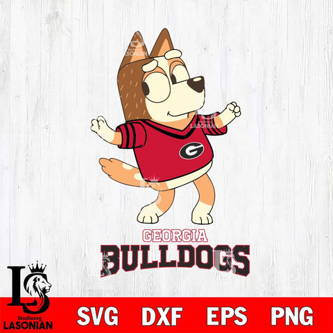 Georgia Bulldogs Chilli Dance Svg Eps Dxf Png File, Digital Download, Instant Download