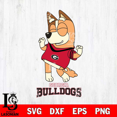 Georgia Bulldogs Chilli Dance Sport Svg Eps Dxf Png File, Digital Download, Instant Download