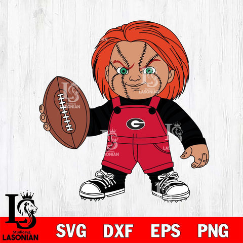 Georgia Bulldogs Chucky Horror 12 Svg Eps Dxf Png File, NCAA svg, Digital Download, Instant Download