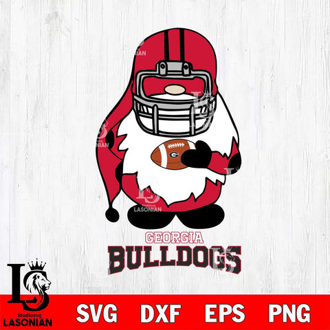 Georgia Bulldogs Gnomes Christmas Svg Eps Dxf Png File, Digital Download, Instant Download
