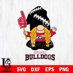Georgia Bulldogs Gnomes Fan Svg Eps Dxf Png File, Digital Download, Instant Download
