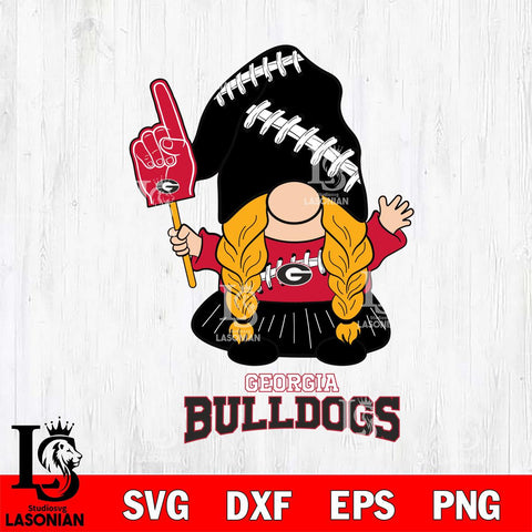 Georgia Bulldogs Gnomes Fan Svg Eps Dxf Png File, Digital Download, Instant Download