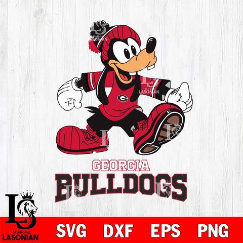 Georgia Bulldogs Goofy Cool Sport SVG DXF EPS PNG FILE,NCAA svg ,Football Digital Download,Instant Download, Silhouette