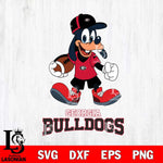 Georgia Bulldogs Goofy Football Player SVG DXF EPS PNG FILE,NCAA svg ,Football Digital Download,Instant Download, Silhouette