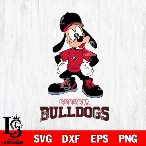 Georgia Bulldogs Goofy Sport SVG DXF EPS PNG FILE,NCAA svg ,Football Digital Download,Instant Download, Silhouette