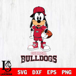 Georgia Bulldogs Goofy rugby SVG DXF EPS PNG FILE,NCAA svg ,Football Digital Download,Instant Download, Silhouette