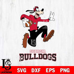 Georgia Bulldogs Goofy rugby Sport SVG DXF EPS PNG FILE,NCAA svg ,Football Digital Download,Instant Download, Silhouette
