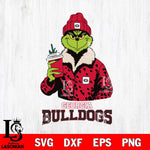 Georgia Bulldogs Grinch Leopard Svg Eps Dxf Png File, Digital Download, Instant Download
