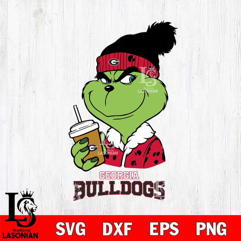 Georgia Bulldogs Grinch hat Svg Eps Dxf Png File, Digital Download, Instant Download