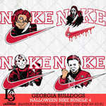 Georgia Bulldogs Halloween Nike NCAA Bundle 4 Svg Eps Dxf Png File, Digital Download, Instant Download