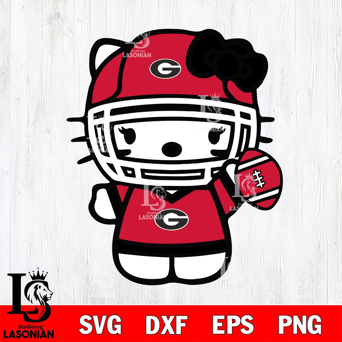 Georgia Bulldogs Hello Kitty sport 6 – lasoniansvg
