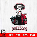 Georgia Bulldogs Jason Voorhees 10 Svg Eps Dxf Png File, Digital Download