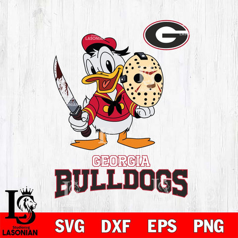 Georgia Bulldogs Jason Voorhees 12 Svg Eps Dxf Png File, Digital Download