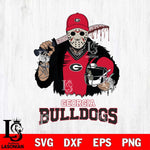 Georgia Bulldogs Jason Voorhees 2 Svg Eps Dxf Png File, Digital Download