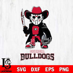 Georgia Bulldogs Jason Voorhees 3 Svg Eps Dxf Png File, Digital Download