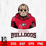 Georgia Bulldogs Jason Voorhees 4 Svg Eps Dxf Png File, Digital Download