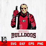 Georgia Bulldogs Jason Voorhees 6 Svg Eps Dxf Png File, Digital Download