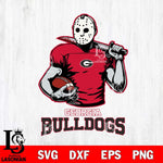 Georgia Bulldogs Jason Voorhees 9 Svg Eps Dxf Png File, Digital Download