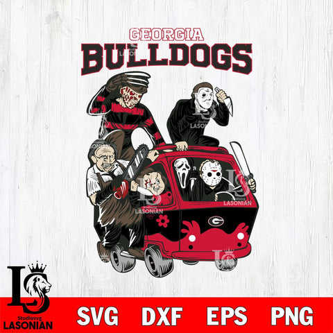 Georgia Bulldogs Jason Voorhees Horror 10 Svg Eps Dxf Png File, NCAA svg, Digital Download, Instant Download