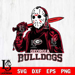 Georgia Bulldogs Jason Voorhees Horror 12 Svg Eps Dxf Png File, NCAA svg, Digital Download, Instant Download